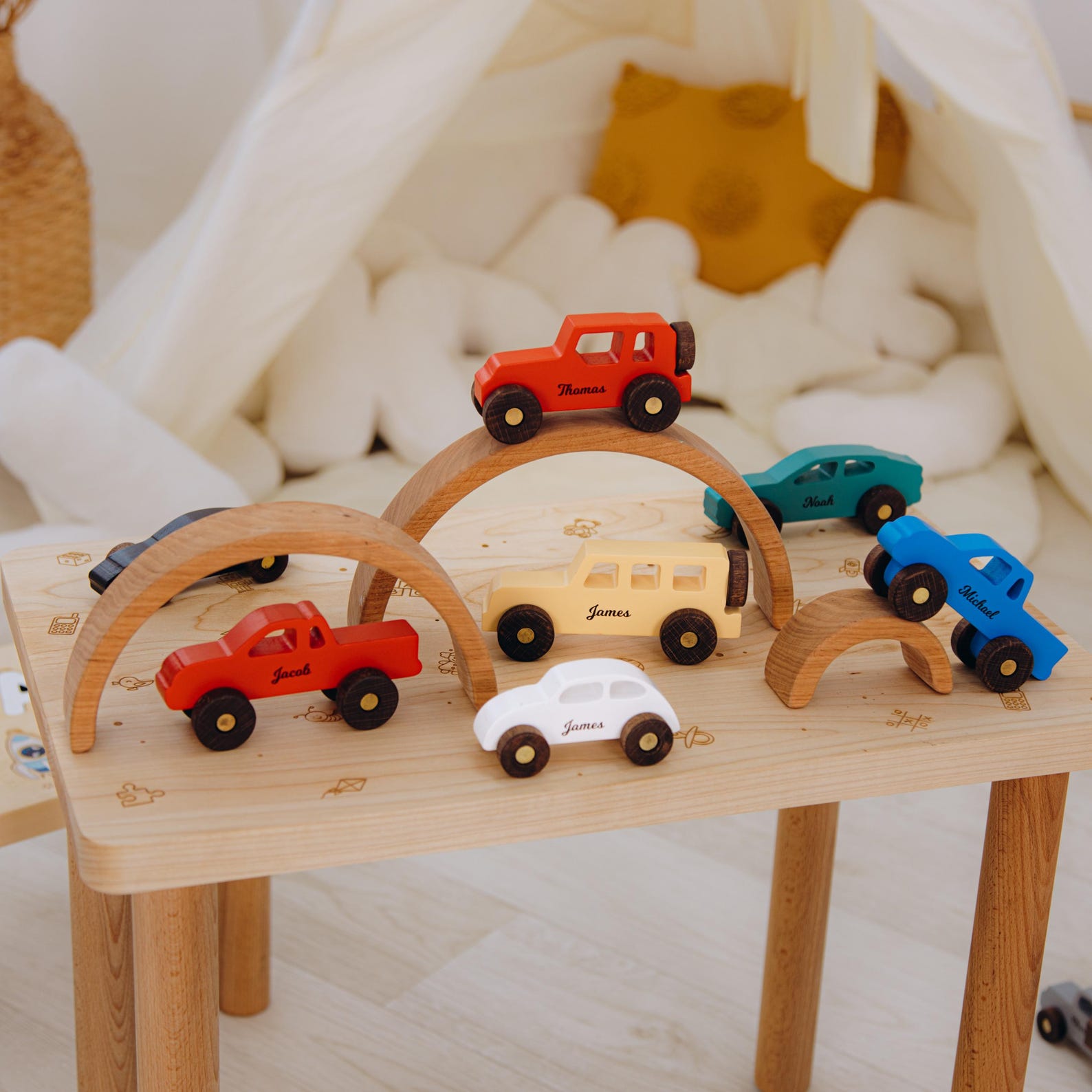Collect Wooden Cars With Names, Sensory Toys For Toddlers, Baby Birthday Gift, Wooden Truck Toy, Personalized Gift For Kids, First Christmas 1 Collect Wooden Cars With Names, Sensory Toys For Toddlers, Baby Birthday Gift, Wooden Truck Toy, Personalized Gift For Kids, First Christmas