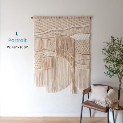 Large Macrame Wall Decor, Macrame Wall Hanging, Wall Art Tapestry, Trendy Boho Home Decor, Unique Wall Decor, New Home Gifts, Abstract Decor