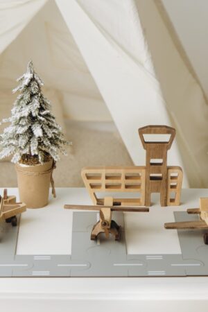 Personalized Toy Plane Airport Set Toys For Boys 2, 3 Year Old Sensory Activity Toys Wooden Toys For Toddlers Custom Wooden Plane Baby Boy