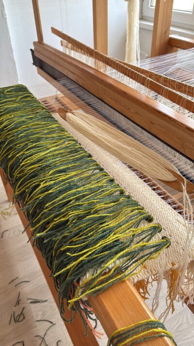 Handwoven Wool Wall Art - Textured Wall Hanging - Boho Wall Decor - Gradient Tapestry - Shaggy Wool Wall Hanging - Unique Wool Weaving