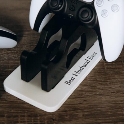 Personalized Stand For Controller Valentines Day Wooden Headphone Holder Best Gift For Him Valentines Gifts for Boyfriend Headset Displays