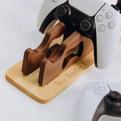 Husband Anniversary Gift Personalized Controller and Headphone Stand Video Game Valentine Gift Headset Accessories Boyfriend Birthday Gift