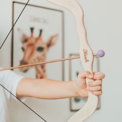 BEST GIFT for BOYS Wooden Bow And Arrows Set Wooden Archery Set For Kids Montessori Toys Nursery Decor Boy Waldorf Toy 1st Birthday Gift