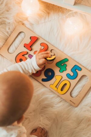 Pastel Numbers Puzzle  - Gift for Girl