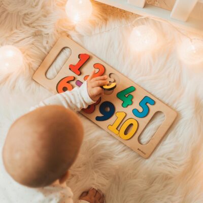 Pastel Numbers Puzzle  - Gift for Girl
