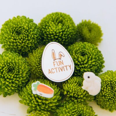 Easter Egg Basket Stuffers Fillers Cute Tokens for Kids Wooden Easter Reward Tokens Easter Activities For Kids Easter Hunting Games