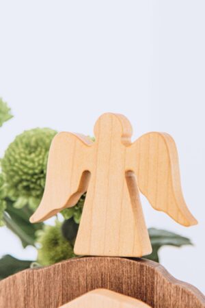 Wooden Resurrection Scene Modern Easter Nativity Set Easter Scene Wooden Decoration Spring Christian Home Figurine Ornament He is Risen